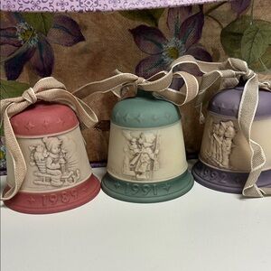 Vintage Goebel Hummel Christmas Bell Ornament2/2